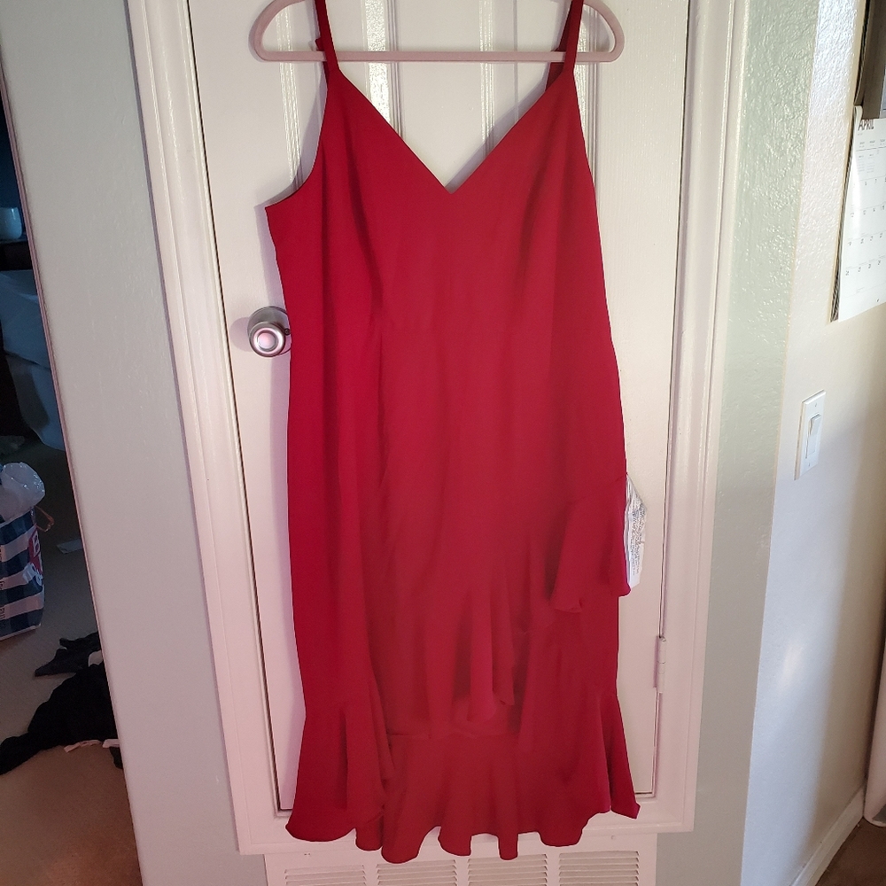 Dress the Population Wendy high/low ruffle dress